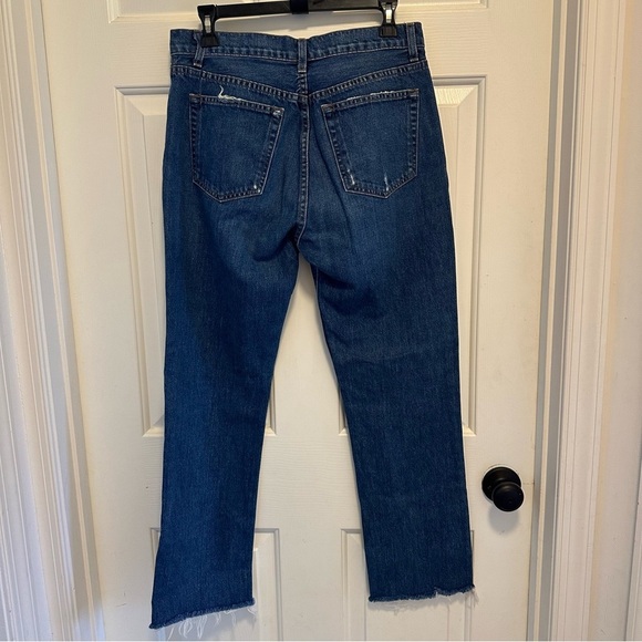 Reformation Brooke High Straight Zip Jean Glacier Size 29 - Picture 4 of 7